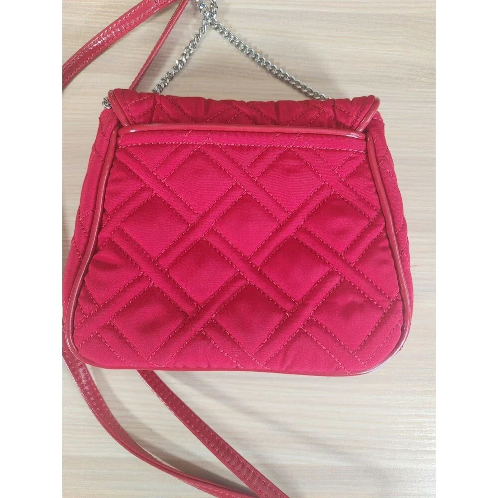 VERA BRADLEY CHAIN STRAP CROSSBODY‎ Red  SMALL Bag Handbag